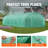 Walk-in Tunnel Greenhouse, 29.5x9.8x6.6 ft Hoop House Greenhouse Tunnel, Roll-up Zipper Door and 12 Windows for Outdoor, Peaked Roof Plant Hot House with Galvanized Steel Frame, Green PE Cover