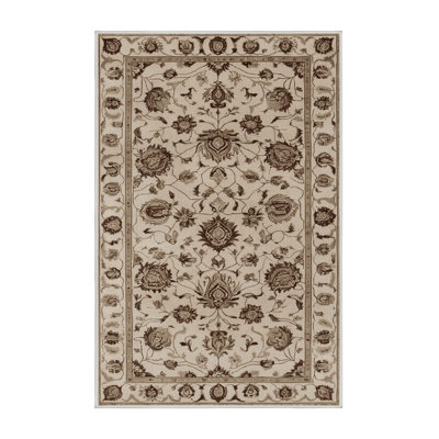 Machine Washable Persian Beige Area Rug
