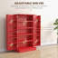 Étagère de rangement 41 po 41 po avec 12 portes et tablettes à 5 niveaux-1642143513