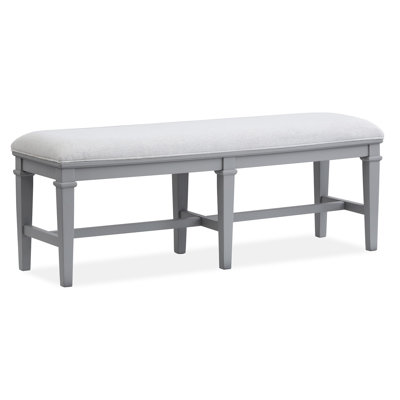 Grey Upholstered Bench
