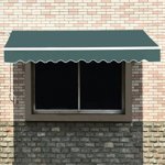 Sparta Manual Retractable Patio Door Window Awning Sunshade Shelter Outdoor Canopy