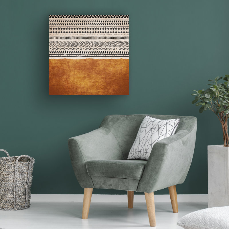 Kilim Turuncu - reproduction sur toile tendue, H 35 po x l 35 po x P 2 po