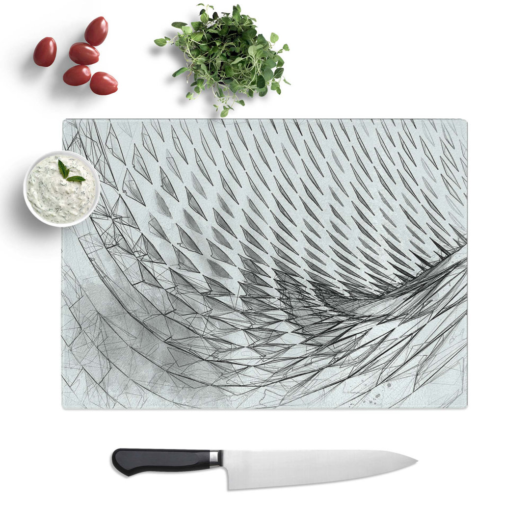 Tempered Glass Sketching the Architecture Vol.38 Chopping Board