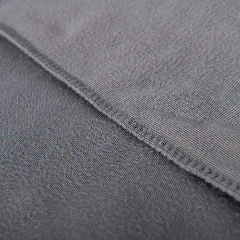 Taies d'oreiller en velours uni pour tout-petits, Gris fumée