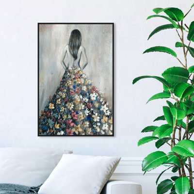 " Girl With Flower Thoughts "