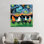 «Starry Cats» par Aja Trêves - reproduction d'art sur