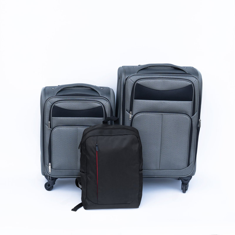 (20 + 24) Ensemble de valise de voyage deux pièces Mallette de transport Oxford