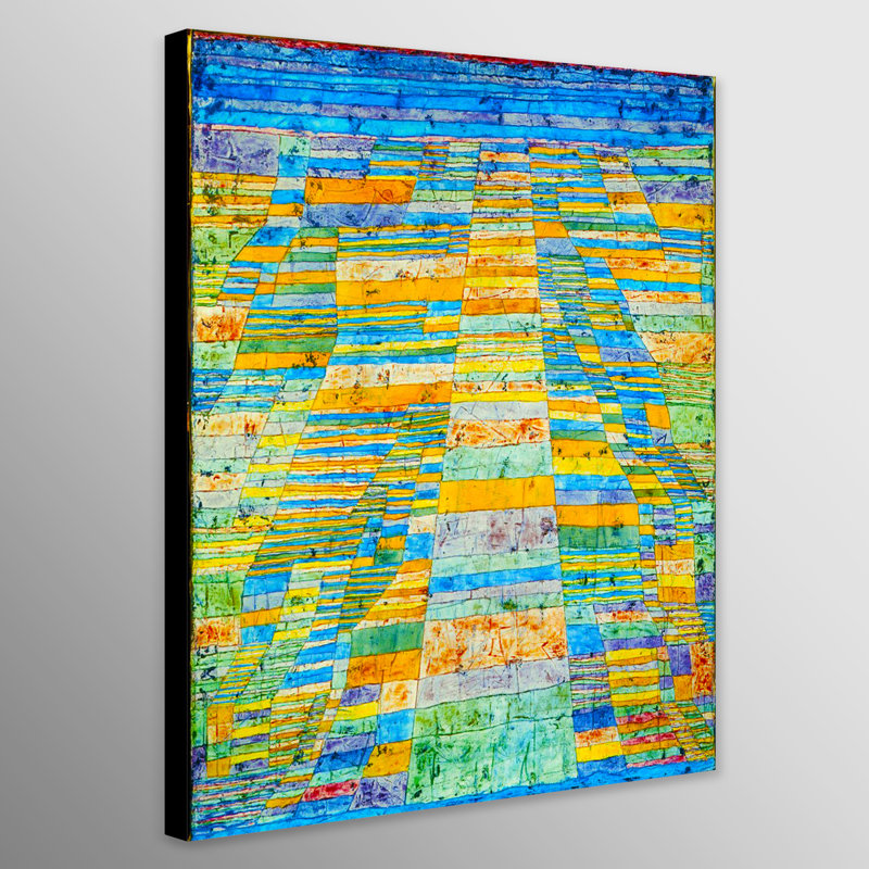 Main Road And Byways by Paul Klee - Wrapped Canvas Print, 117cm H x 81cm W x 3.81cm D
