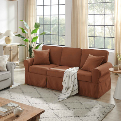 Fiona 222Cm Flared Arms Sofa
