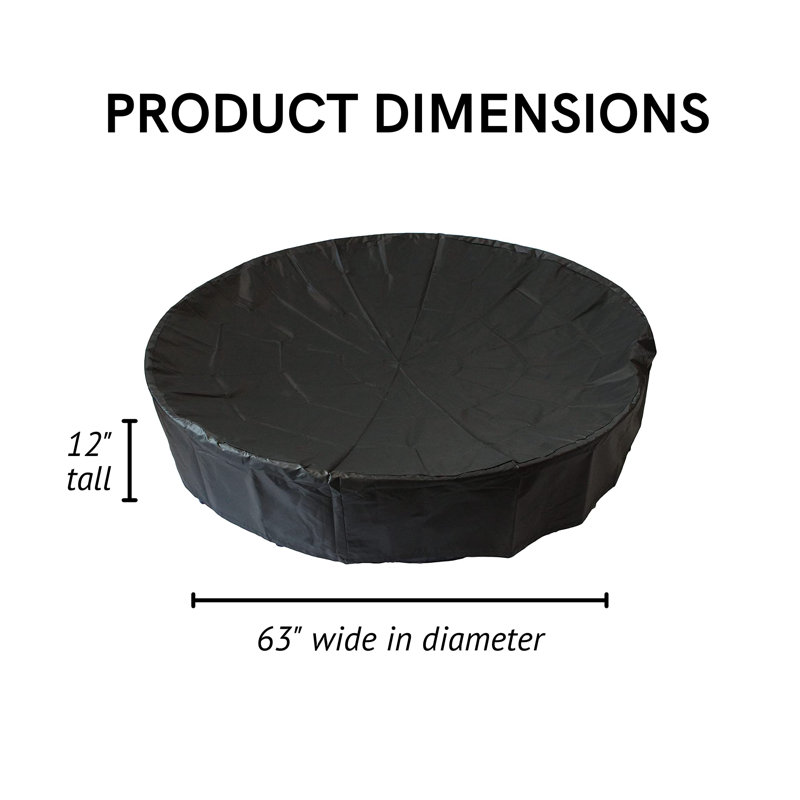 87'' H x 87'' W x 0.25'' D Plastic Foldable Dog Tub Accessory