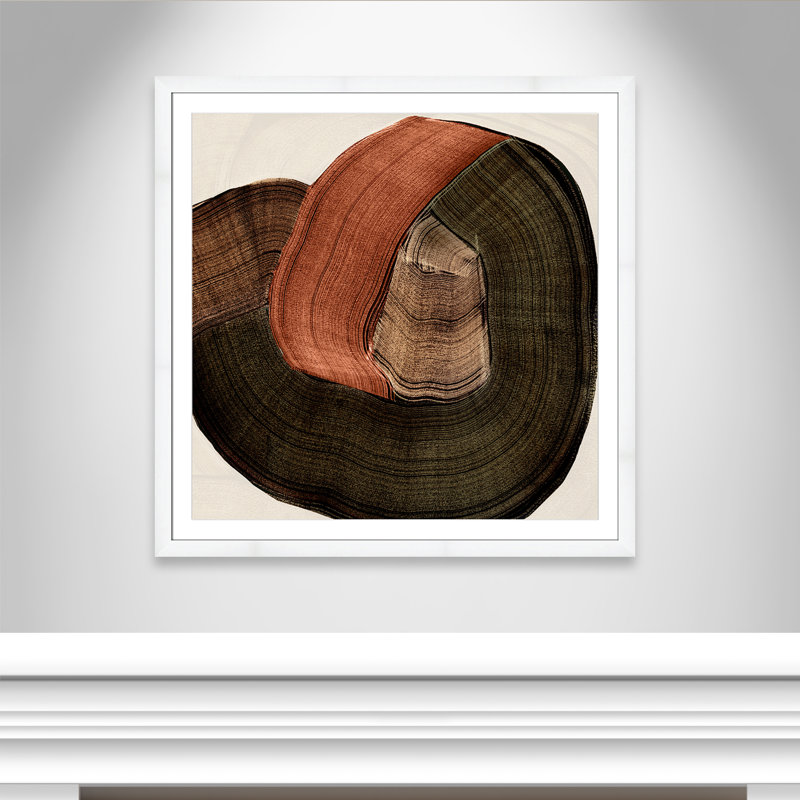 «Folded Earth II» par , Satin White, Imprimé mat, L 42,5 po x H 42,5 po