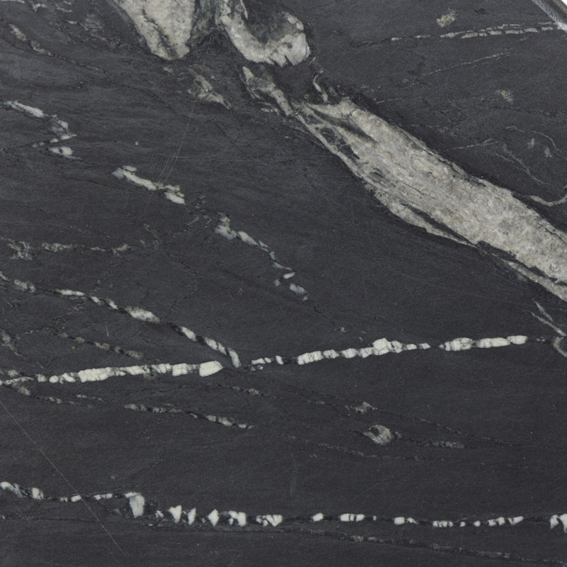 Reeves Marble End Table, Black