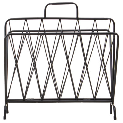 Alawna Metal Free Standing Magazine Rack