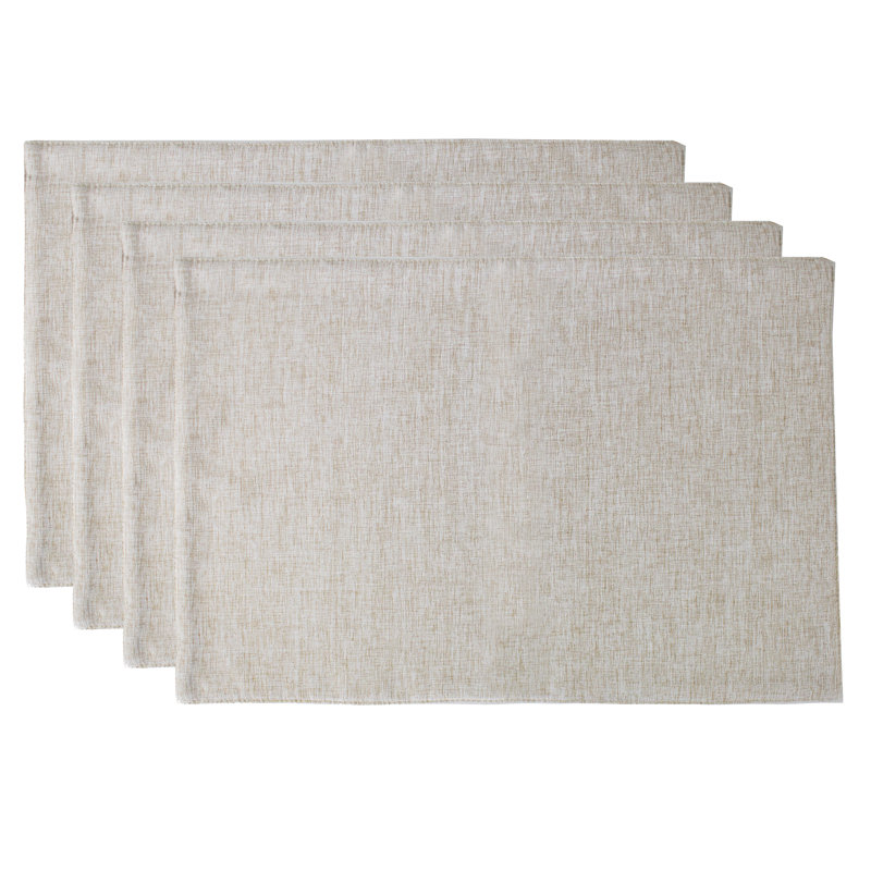 Ensemble de napperons 4 pièces, Naturel