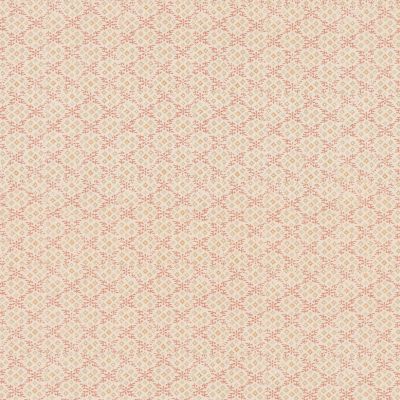 House Small Prints Grantly Fabric, Red