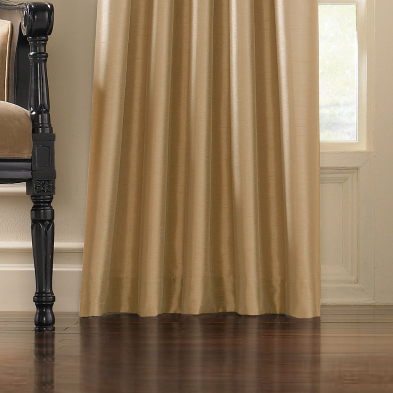 Curtainworks Marquee Light Filtering Single Curtain Panel, Sand, 30" W x 144" L