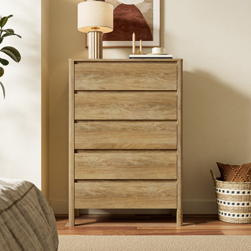 Commode 5 tiroirs 31,5 po, Oak Wood