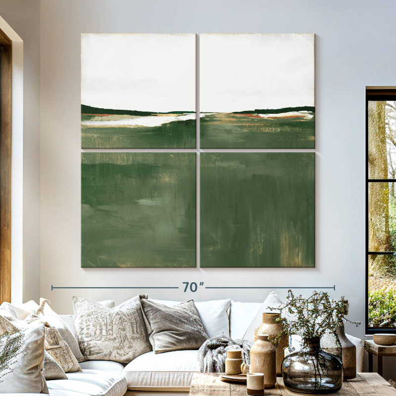 Green Sea, 57" H x 57" W