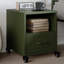 Ameara 36cm W Steel Bedside Table-1826630100