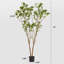 Arbre artificiel résistant aux rayons UV en pot plante verte, faux arbre pour décoration intérieure et extérieure