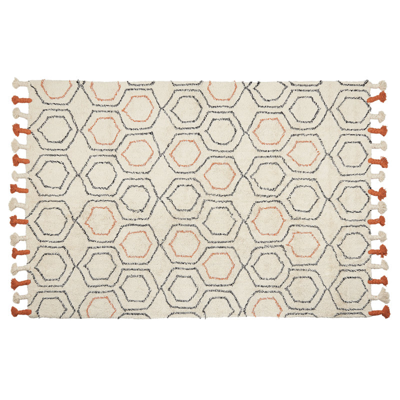 Arinna Geometric Hand Woven Area Rug, Rectangle 140 x 200cm