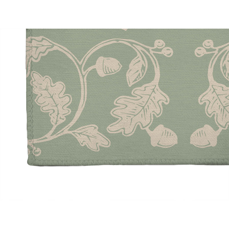 Autumn Vines Non Slip Outdoor Rug, Runner 2'6" x 8'