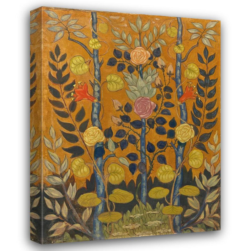 "Les roses" par Émile Bernard - Toile tendue avec châssis, H 18 po x l 14 po