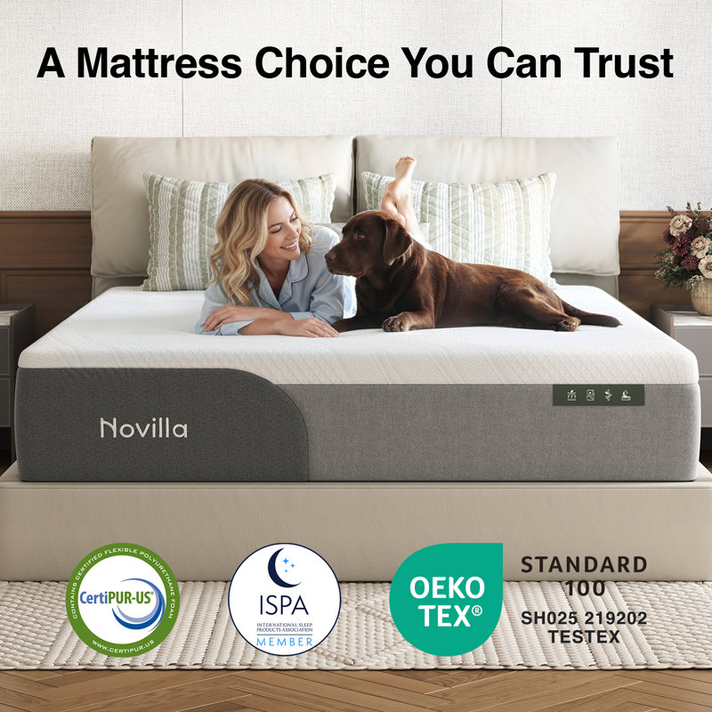 14'' Gel Memory Foam Mattress, King, 14