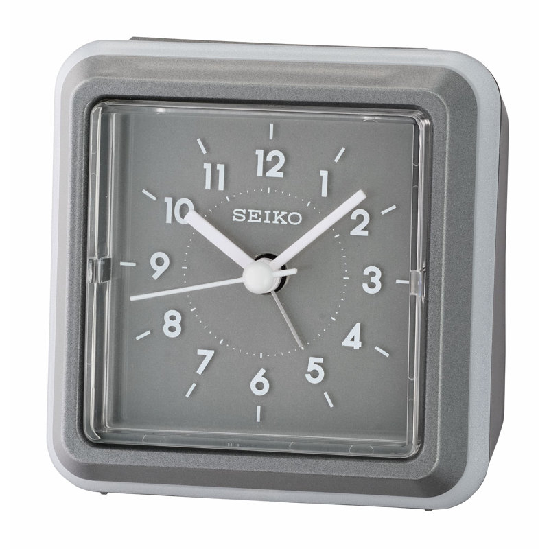 QHE182NLH Alarm Clock, Gray, Gray