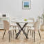 Encinitas 127cm H Upholstered Metal Side Chair-1629441736