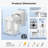 2-Pack Porch Light with GFCI Outlet, Dusk to Dawn Outdoor Lantern Wall Mount-1214938331