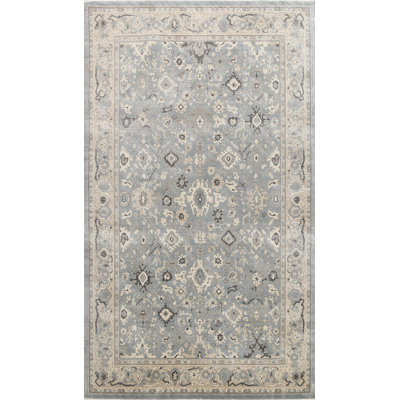 Laine orientale beige/Tapis décoratif grise