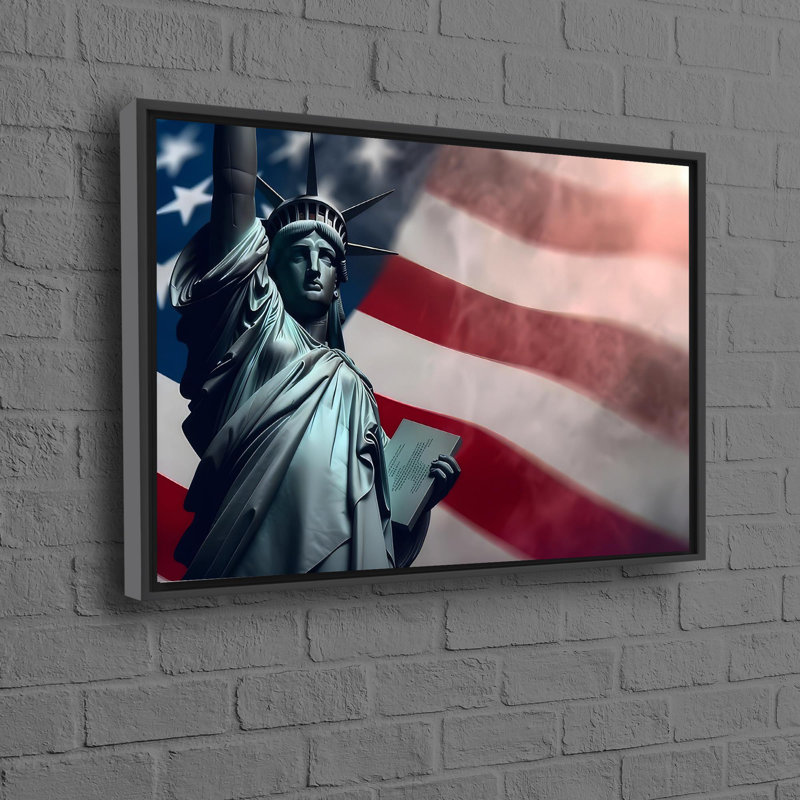 Print on Canvas, 50 cm H x 70 cm W, Black Floater Framed
