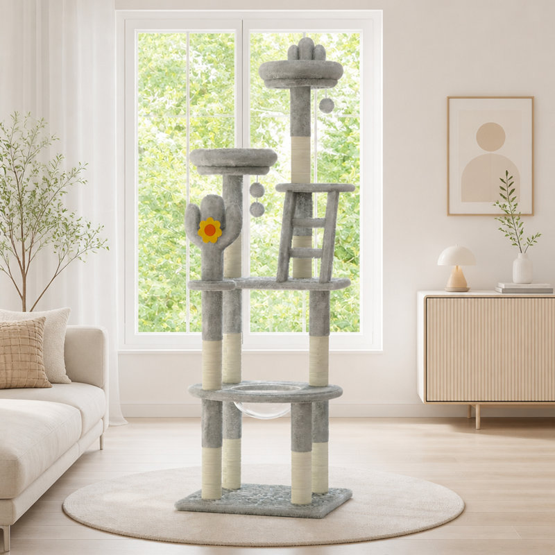 72.05 " H Cat Toys and Cat Perch