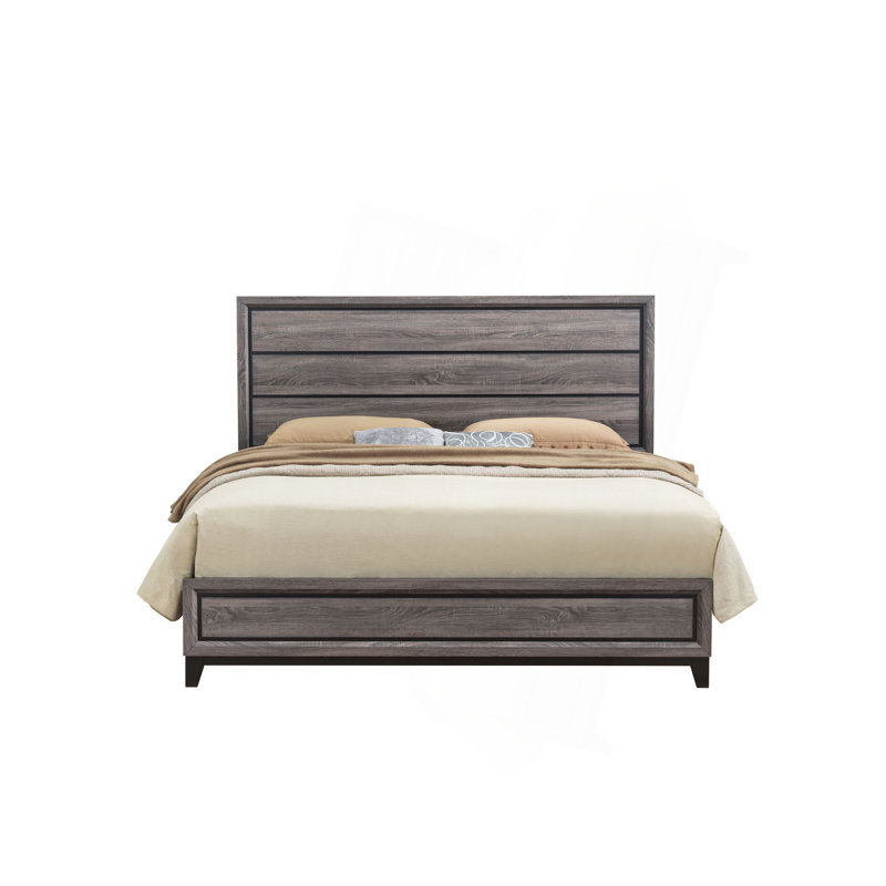 MIRAGE GREY QUEEN BED