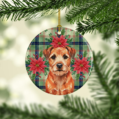 Ornement en céramique Red Border Terrier