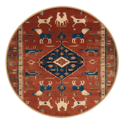 Machine Washable Persian Brown Area Rug