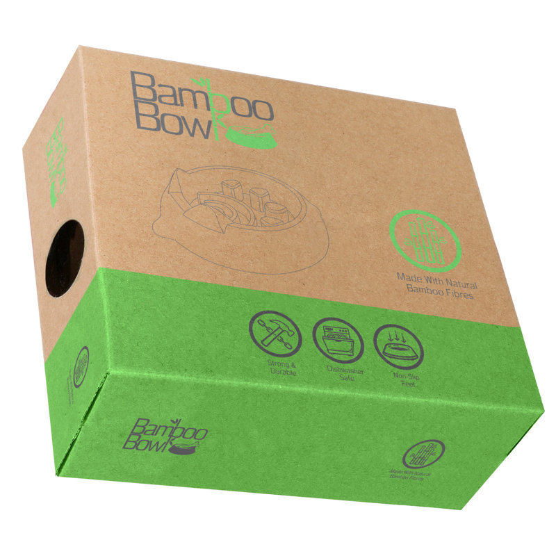Bamboo Geo Pet Bowl