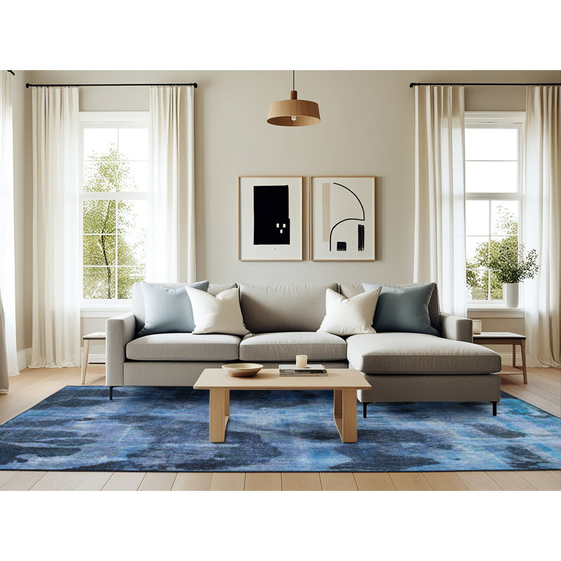 Abstract Indoor Rug, Rectangle 6' x 9'