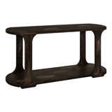 Eray Sofa Console Table, 1 Shelf, Barrel Wood, 59 Inch