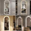 Miroir à DEL pleine longueur de 65 po x 21 po avec 3 températures de couleur, support incassable, pour s'habiller - éclairage réglable, verre cuivre HD, chambres à coucher modernes