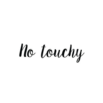 No Touch - Wrapped Canvas Print