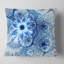 Motif de fleurs bleu foncé - coussin à imprimé floral-29463117-29463121