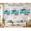 «Tropical Beach Palm Tree», art mural sur toile tendue-619691758