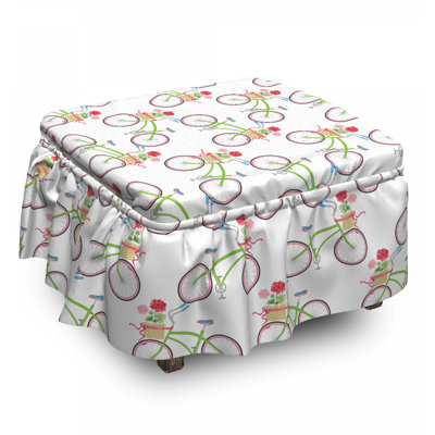 Box Cushion Ottoman Slipcover