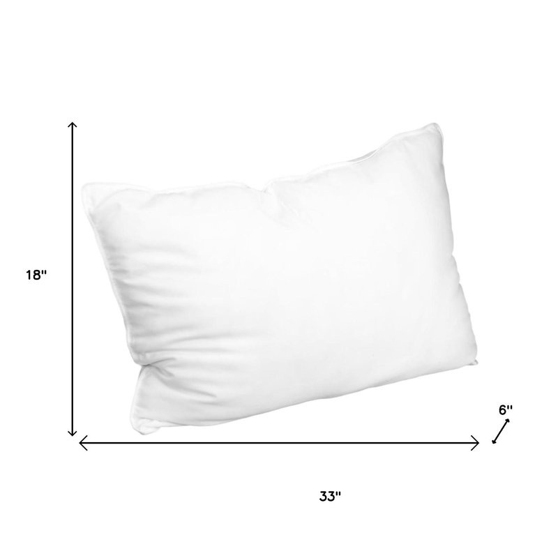Ensemble de deux oreillers en microfibre hypoallergénique de très grande taille en duvet synthétique