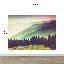 Colourful Foggy Mountain Misty Forest Peel And Stick Wallpaper | Removable Wall Mural.-875558656