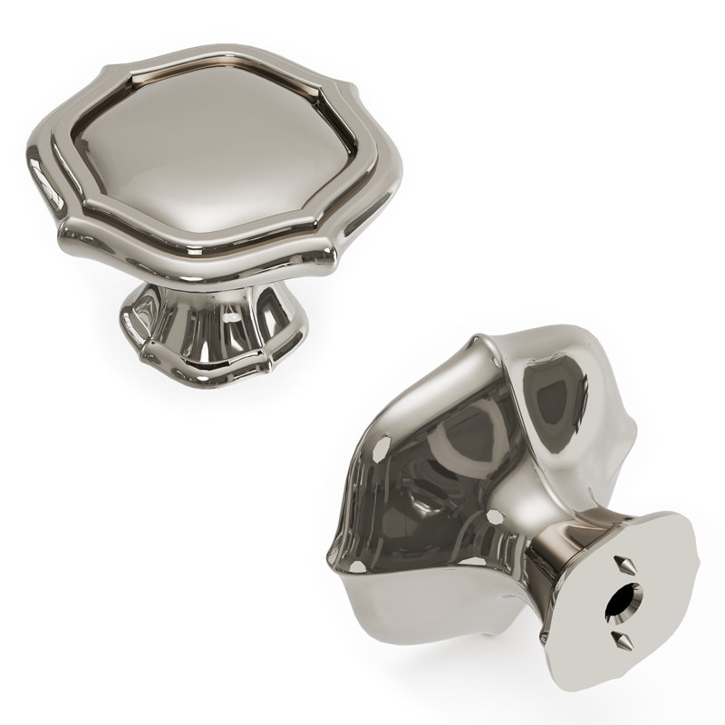 Trellis Collection Cabinet Knob, Polished Nickel