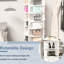 Tour de rangement pour chaussures 360, 360, pouvant contenir de nombreuses chaussures, support rotatif de conception moderne 7, Keeps Things Tidy, blanc