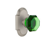 Cottage Plate with Waldorf Emerald Door Knob